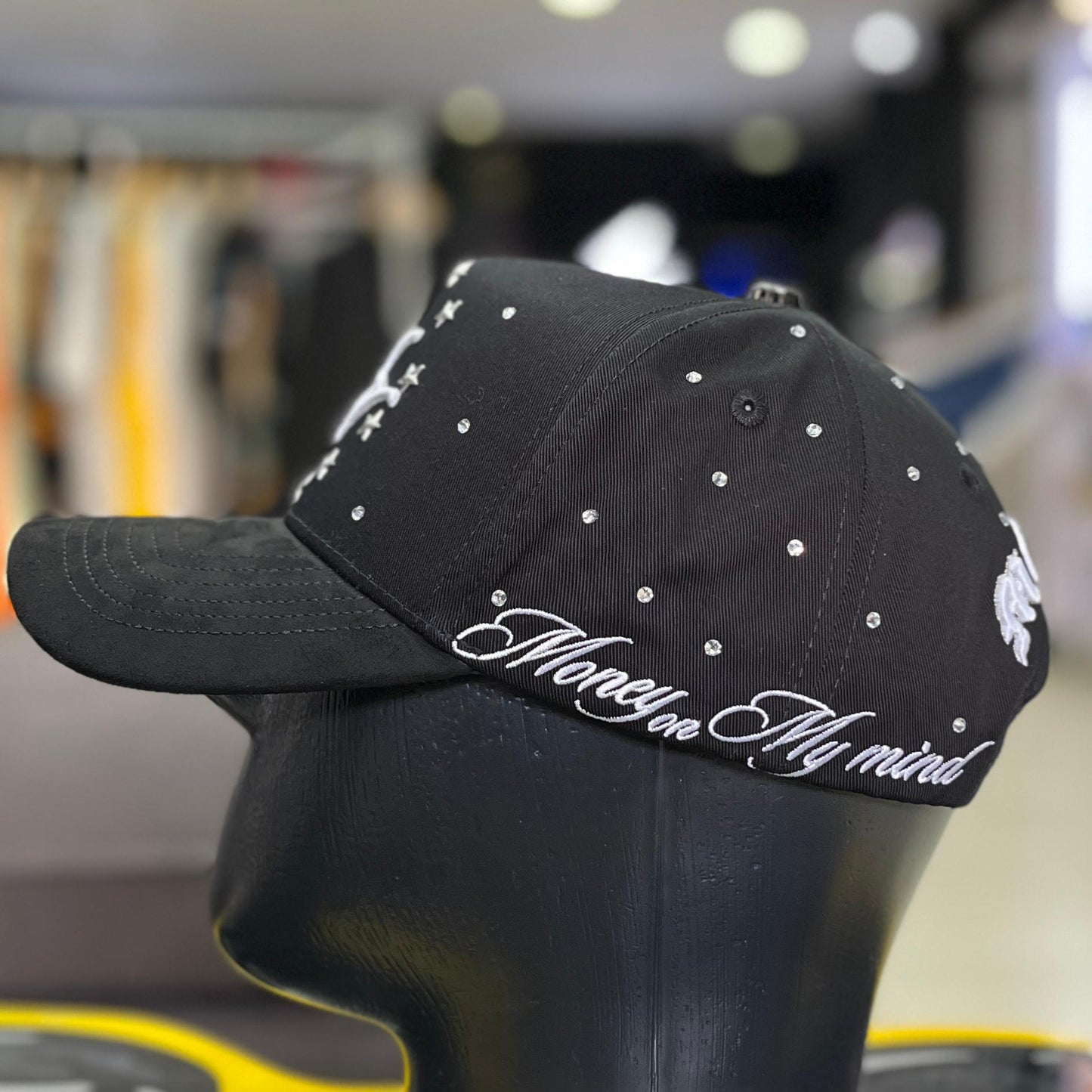 Gorra Mom Hats Black Angel