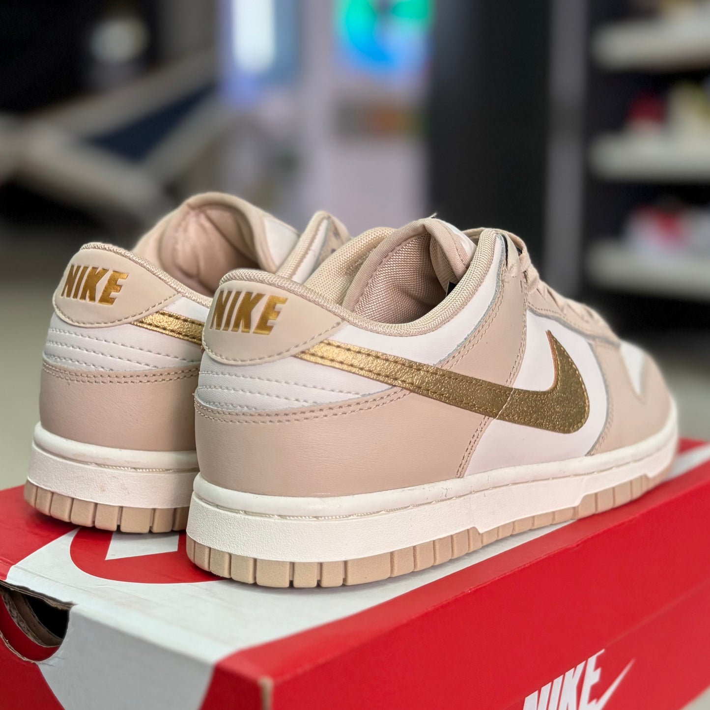 Dunk Low Gold Swoosh