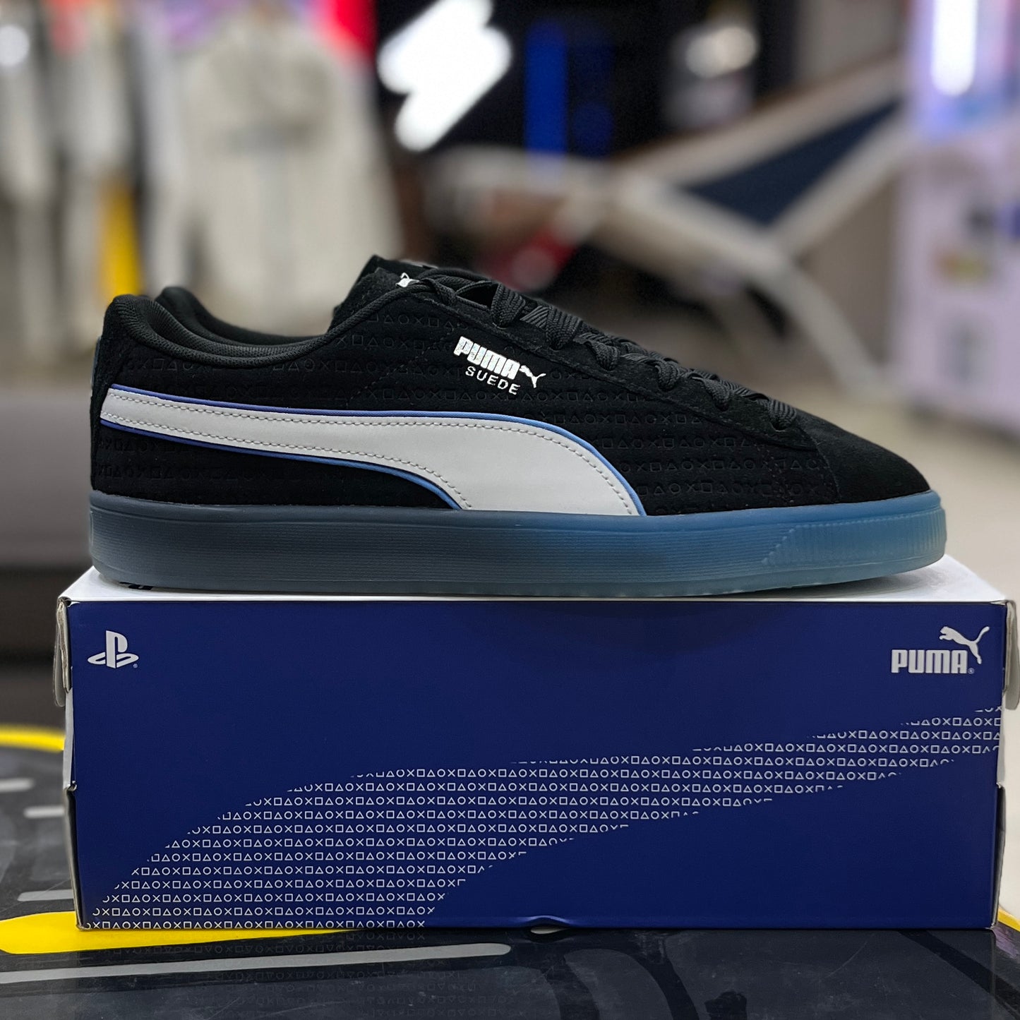 PlayStation x Puma Suede Black Glacial Grey