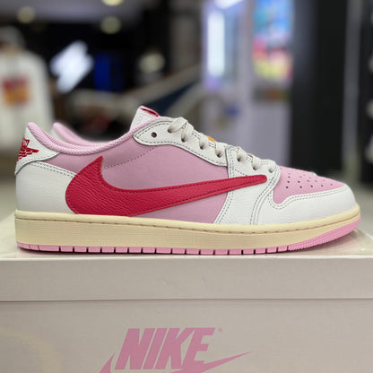 Jordan 1 Retro Low OG x Travis Scott Sail Tropical Pink