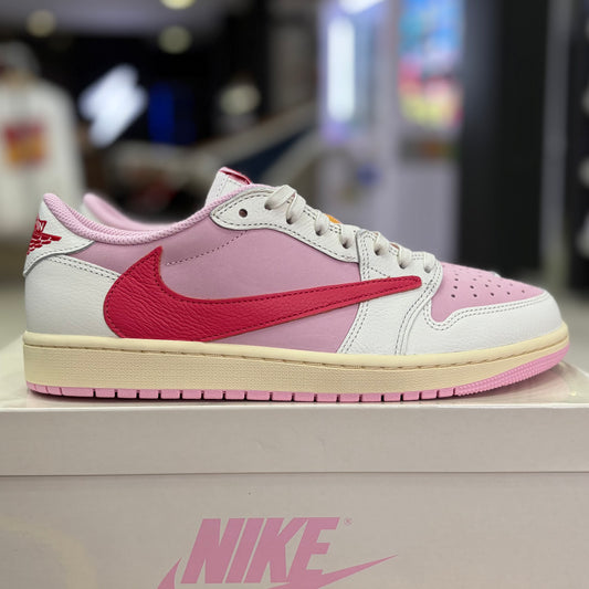 Jordan 1 Retro Low OG x Travis Scott Sail Tropical Pink