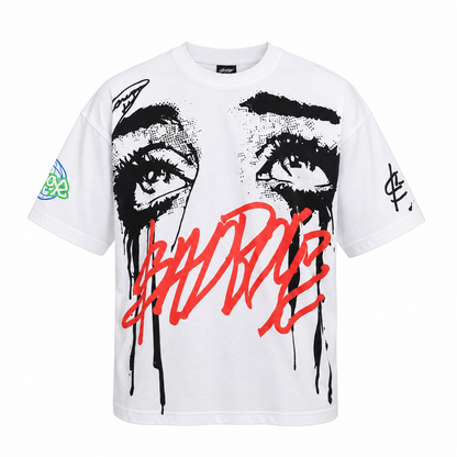 Playera Sad Boys White Black Eyes