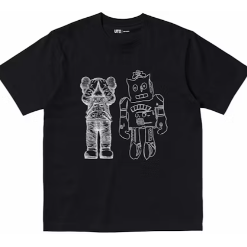 KAWS x Uniqlo Andy Warhol UT Graphic Tee Black