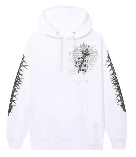 Hoodie Anti Social Social Club Anguish White
