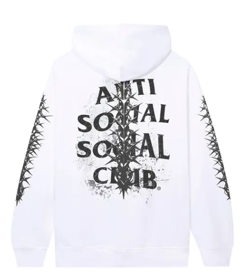 Hoodie Anti Social Social Club Anguish White