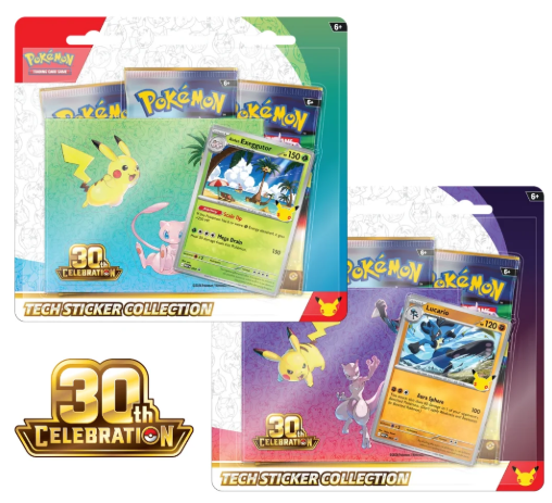 Pokemon Tech Stickers Collection 30 Aniversario