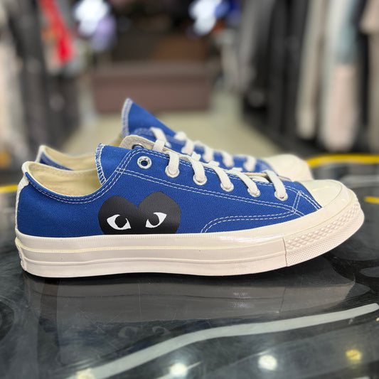 CDG PLAY x Converse Chuck 70 Low Blue Quartz