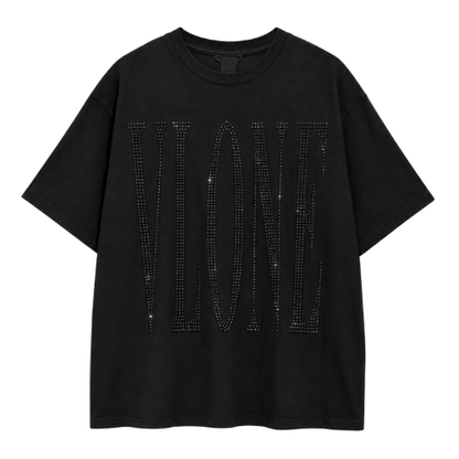 Playera Vlone Glitter Black