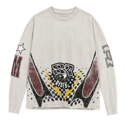 Playera Manga Larga Smoke Rise SR Rise Above Beige