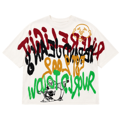 Playera True Religion Graffiti Oversized (queda a M)