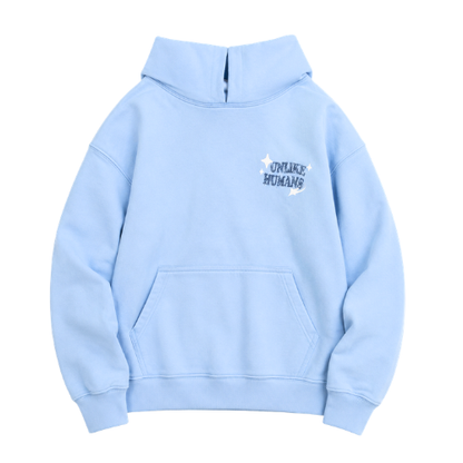 Hoodie Unlike Humans Zebra Days Blue