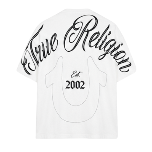 Playera True Religion Est. 2002 White Oversized (queda a L)