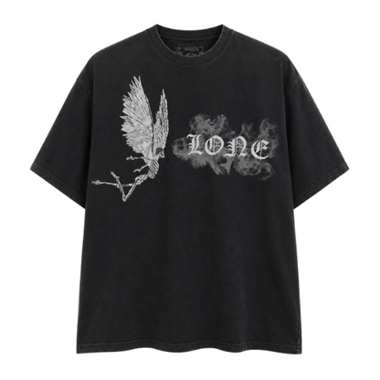 Playera Vlone Smoke Angel Washed Black
