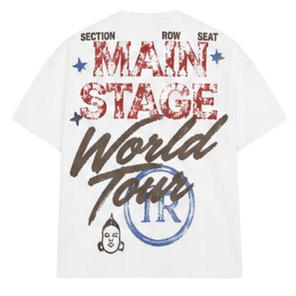 Playera True Religion Main Stage White Oversized (queda a L)