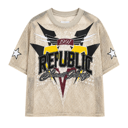 Playera Smoke Rise 1991 Republic Summit Ninety Beige