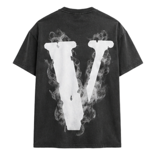 Playera Vlone Smoke Angel Washed Black