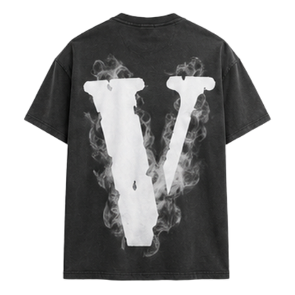 Playera Vlone Smoke Angel Washed Black