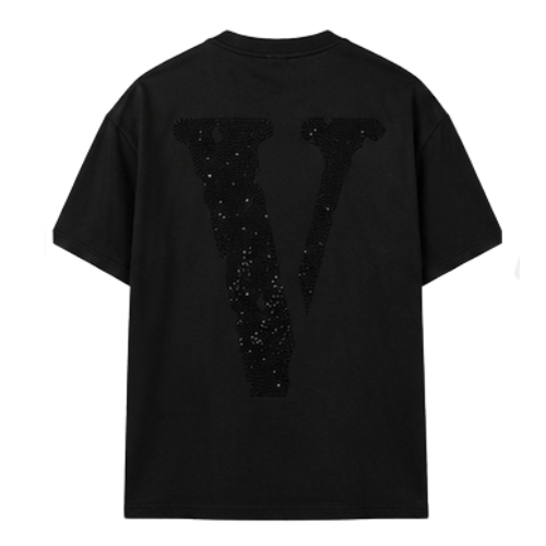 Playera Vlone Glitter Black