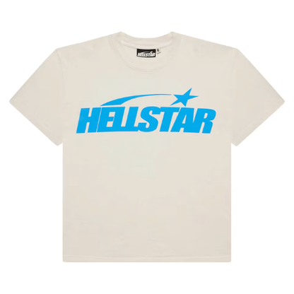 Playera Hellstar White Blue