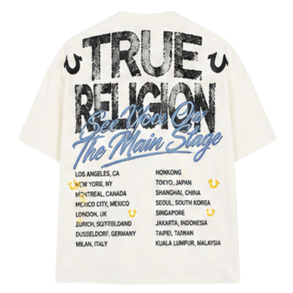 Playera True Religion Tour Heavy Oversized (queda a M)