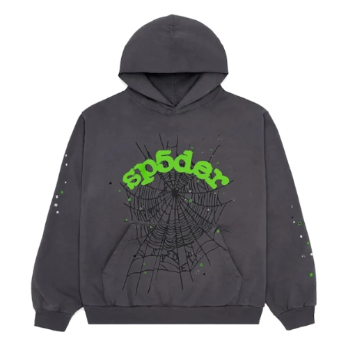 Hoodie Sp5der Slate Grey