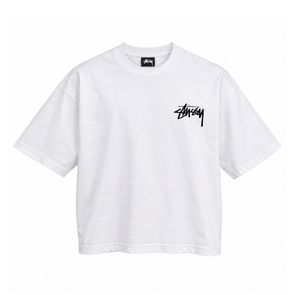 Playera Stusy White Red Dices