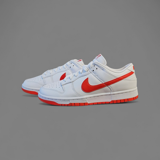 Dunk Low White Picante Red