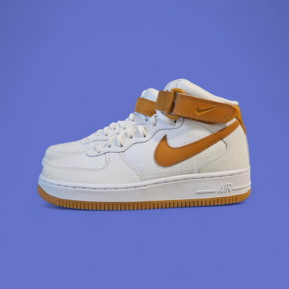 Air Force 1 Mid White Desert Ochre