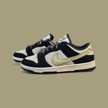 Dunk Low Black Suede Team Gold