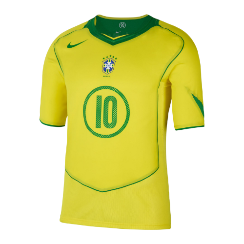 Jersey Nike Brazil 2004 Total 90 Reissue "Ronaldinho 10"