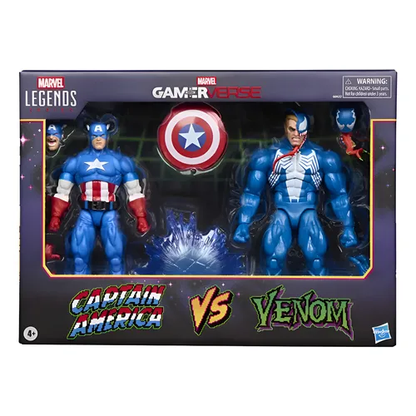 Figura Marvel Legends Series Gamerverse, Capitán América vs. Venom