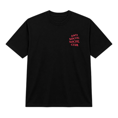 Playera Anti Social Social Club Red Black