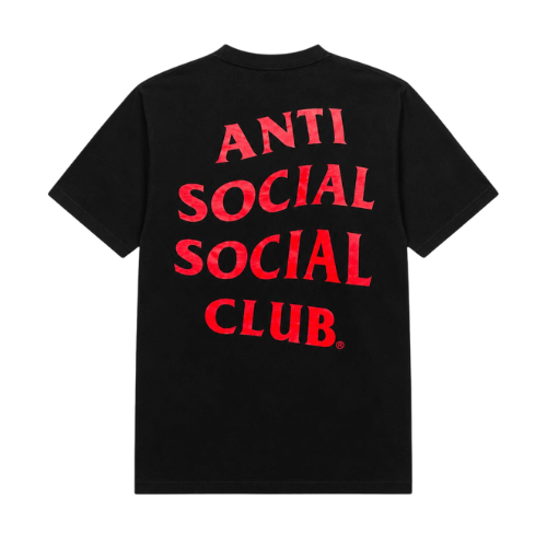 Playera Anti Social Social Club Red Black