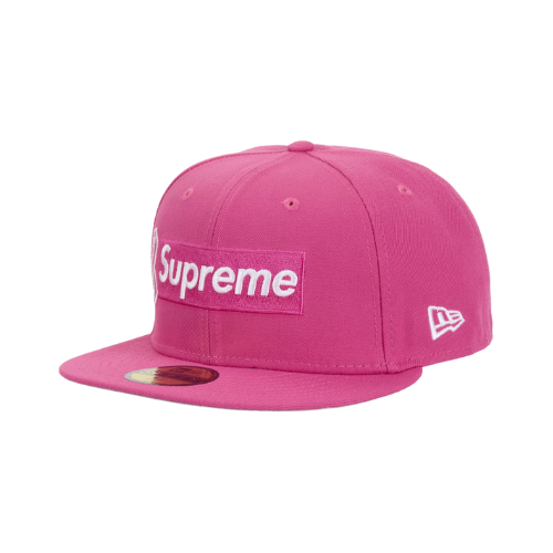 Gorra New Era x Supreme Cancer Box Logo Pink