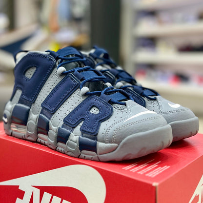 Air More Uptempo Cool Grey Midnight Navy