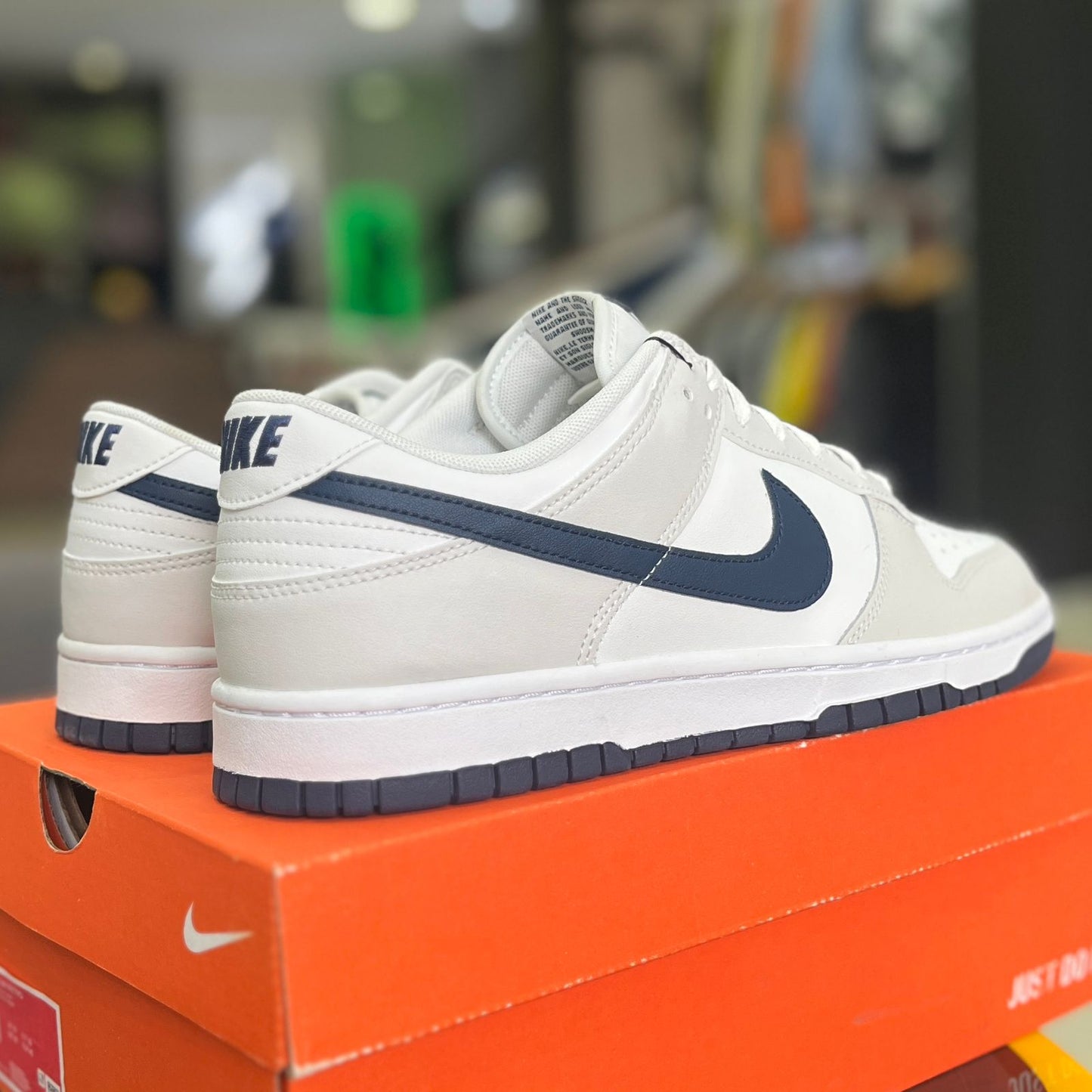 Dunk Low White Midnight Navy