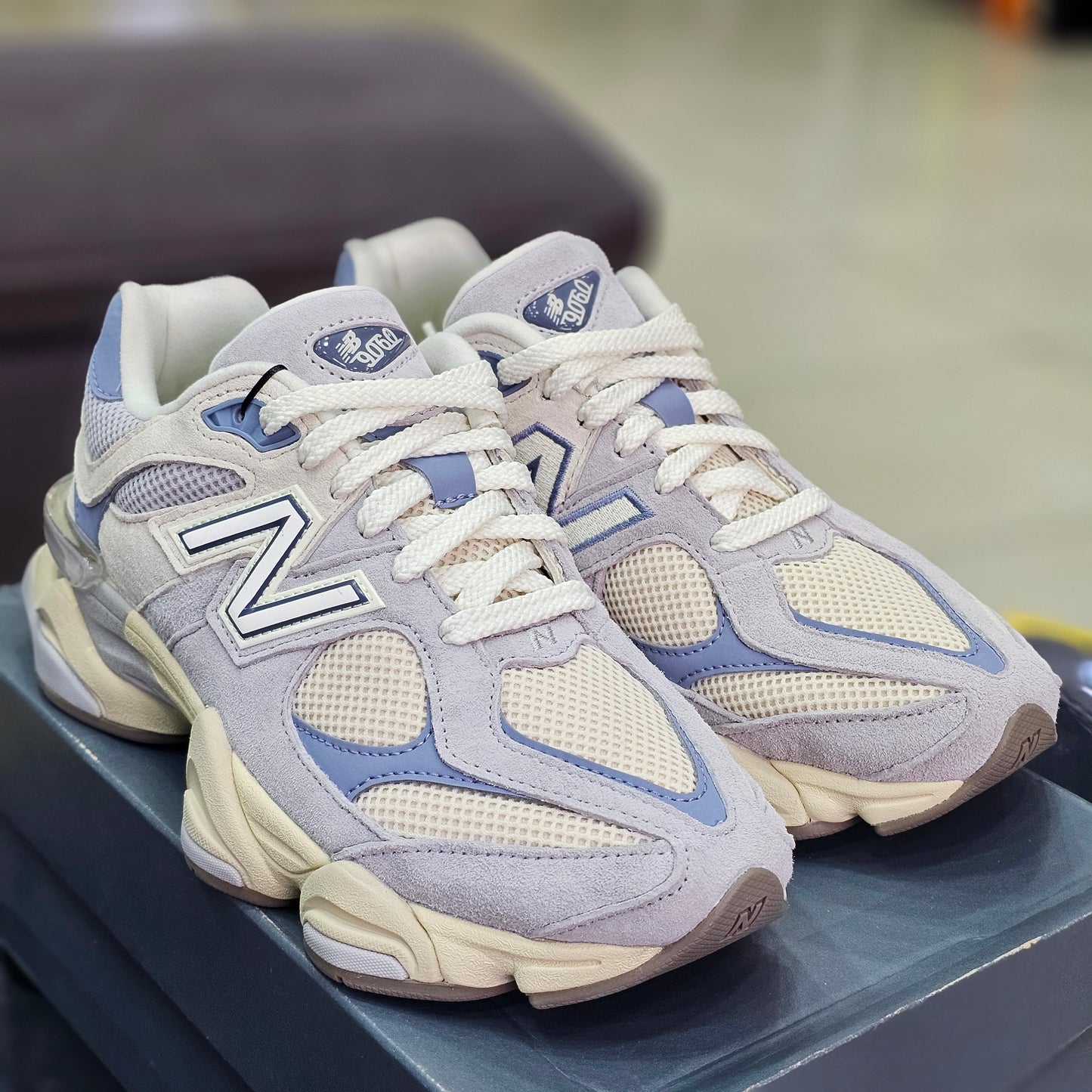 New Balance 9060 Pearl Grey Linen