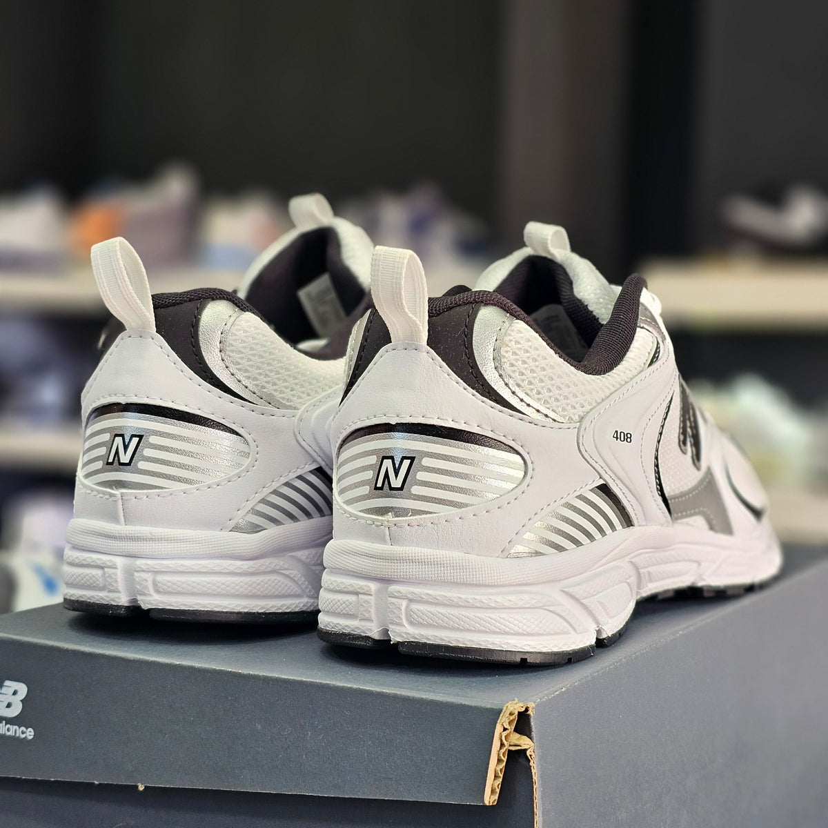New Balance 408 White Black