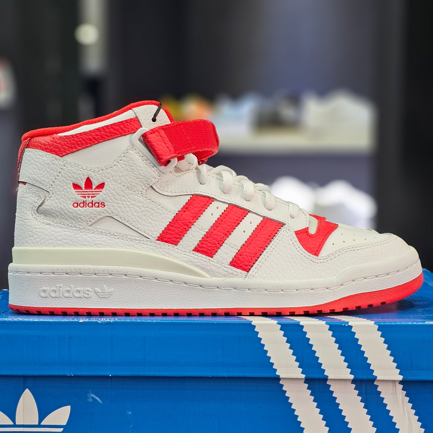 adidas Forum Mid White Vivid Red