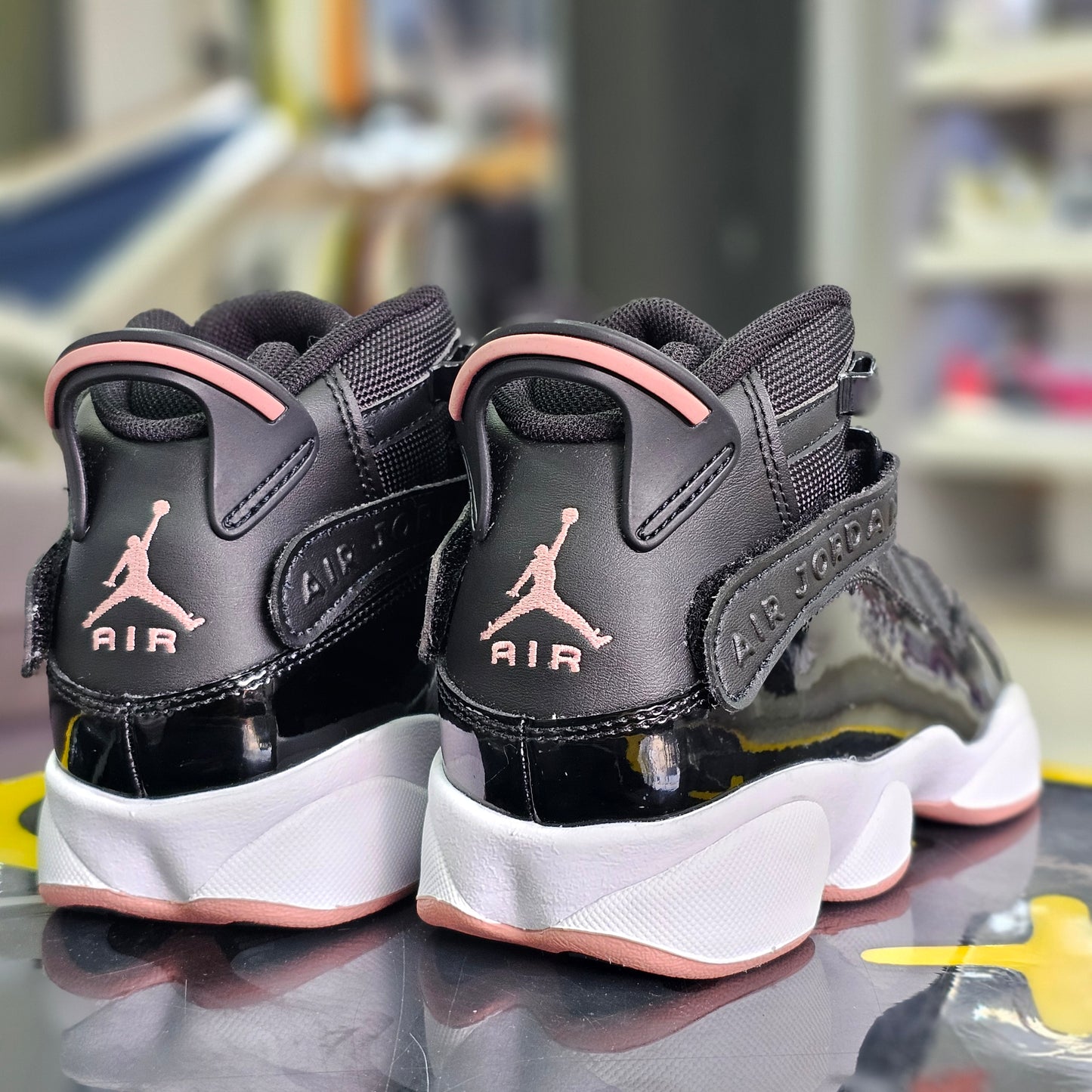 Jordan 6 Rings Black Rust Pink