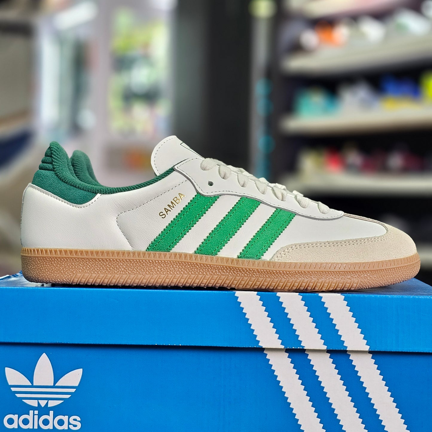 Adidas Samba OG White Collegiate Green