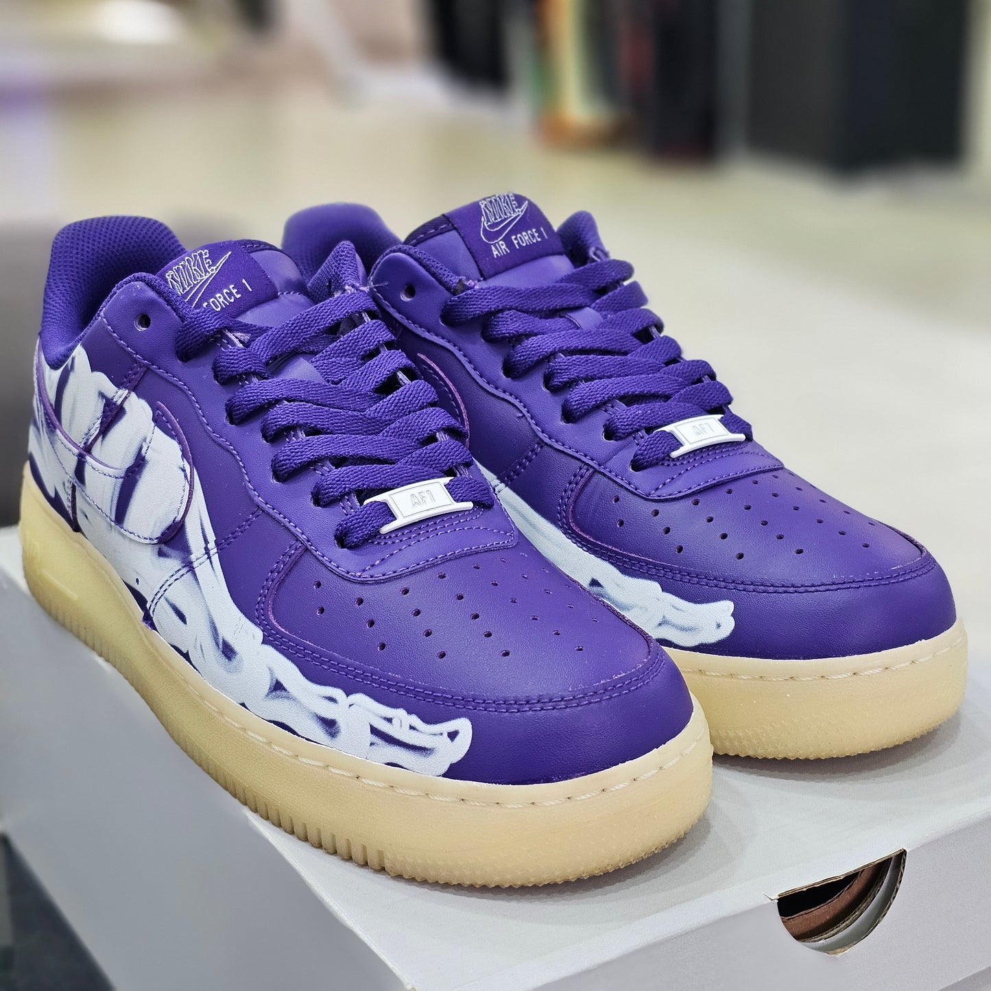 Air Force 1 Low Purple Skeleton