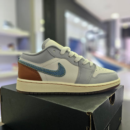 Jordan 1 Low SE Phantom Repaired Denim Swoosh