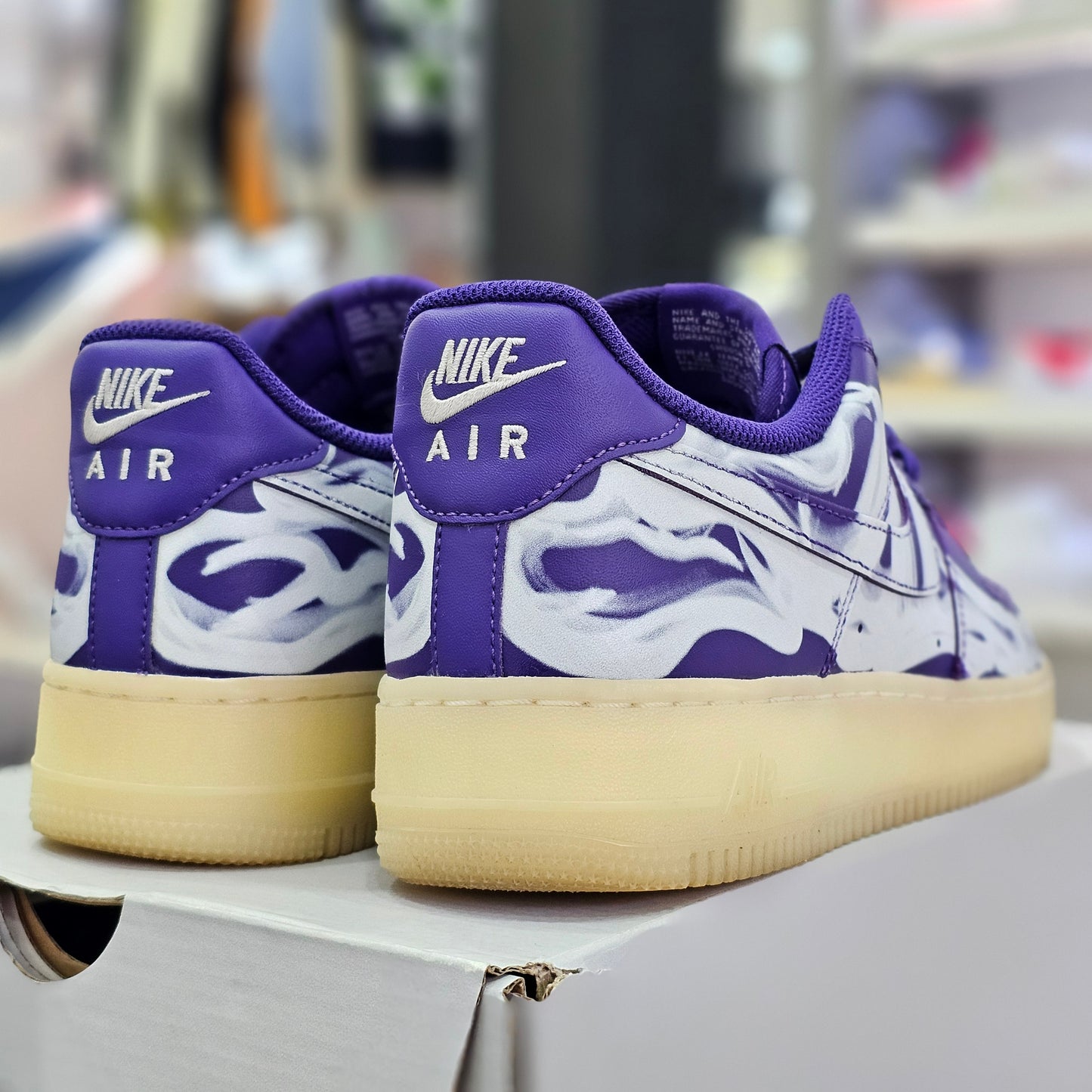 Air Force 1 Low Purple Skeleton