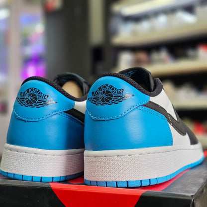 Jordan 1 Low OG Black Dark Powder Blue