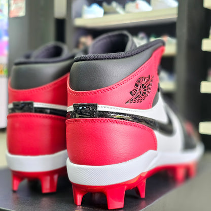 Jordan 1 Mid TD Cleat Bred Toe