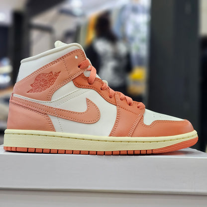 Jordan 1 Mid Sail Madder Root