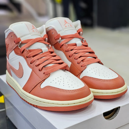 Jordan 1 Mid Sail Madder Root