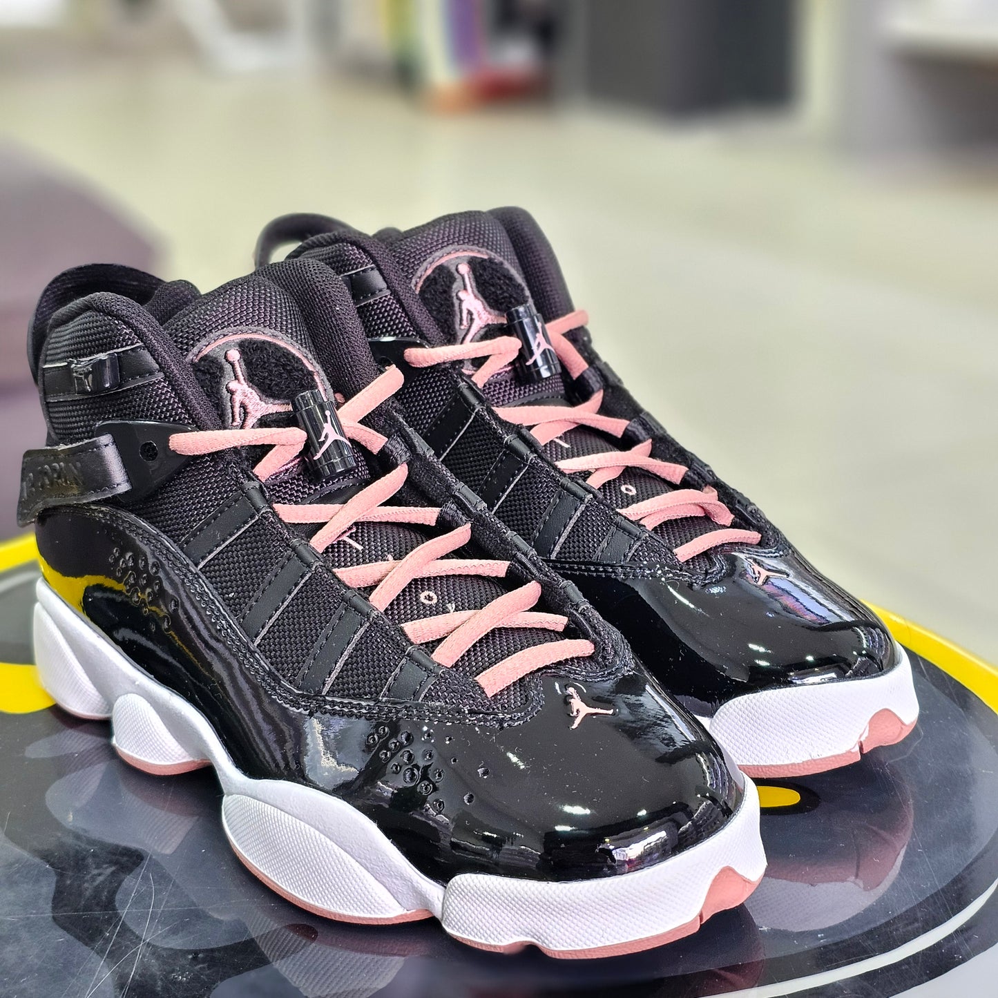 Jordan 6 Rings Black Rust Pink