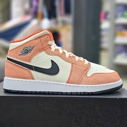 Jordan 1 Mid Orange Suede